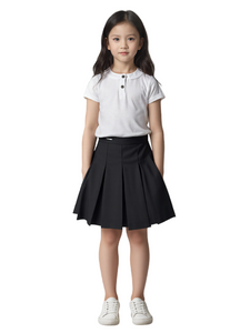 Black Pleated Skirt - School - Premium Gabardine