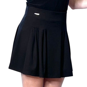 Black Mini Skirts - Pleated - Cara