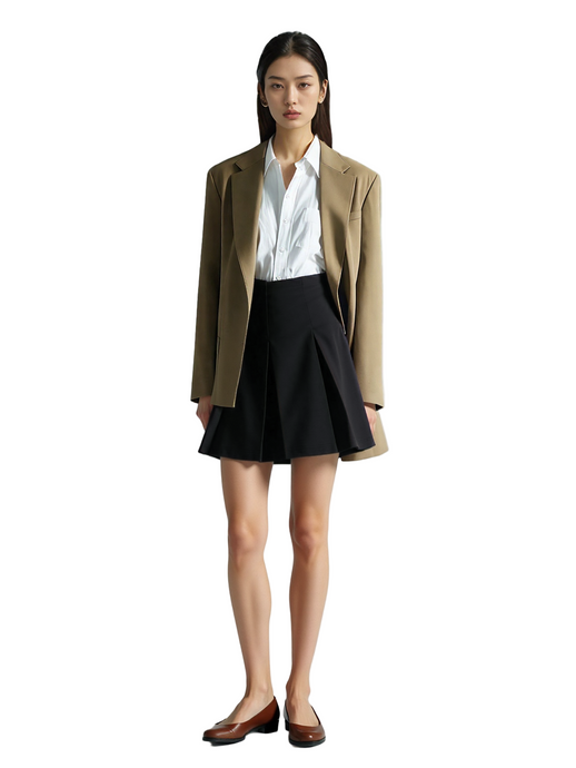Black Short School Skirt