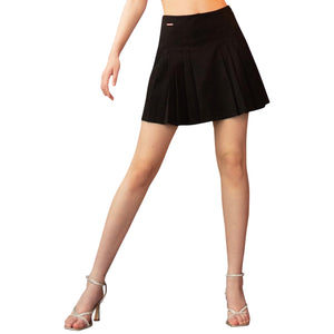 Lachere Black pleated skirts jersey work school business office mini above the knee Skirts for women. Circle Skirts, jersey skirts, A-line Skirts, school skirts, smart casual, School skater skirts, black skater skirt, Black skirts for teenage girls, Girls black skirts, black skirts for school, school uniform skirts. Skirts for work, skirts for college, skirts for sixth form, skirts for uni, casual skirts Lachere