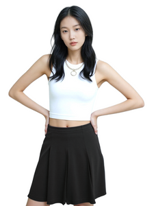 Girls’ Black Premium Jersey Short School Skirt