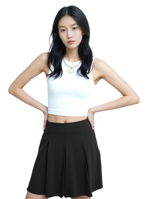 Girls’ Black Premium Jersey Short School Skirt