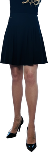 Women's Black Pleated Skirts - Above the knee Length - Kiera