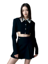 Black School Skirts - Short - Pleated - Premium Jersey - Cara