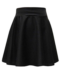 LACHERE Girls Black Skater Skirt - Premium Jersey
