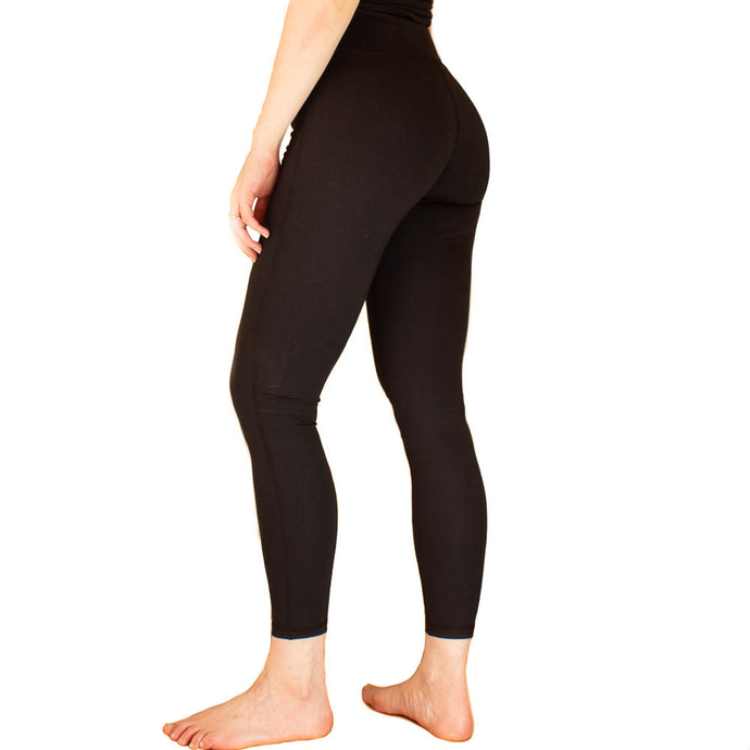 Lachere Black Leggings for teenage girls high rise matte school uniform yoga gym women size 6 8 10 