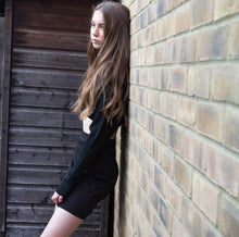 LACHERE Black Pencil Skirt | Above the Knee Length | Stretch - LACHERE