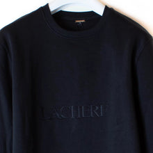 LACHERE Black Logo Sweatshirt Organic Cotton Gender Neutral - LACHERE